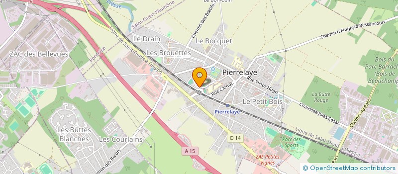 localisation de l'entreprise A.S SECURITE  PIERRELAYE