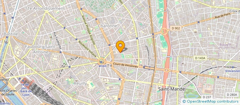 localisation de l'entreprise A S SERVICE à PARIS