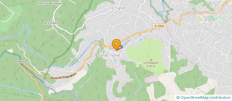 localisation de l'entreprise A.S. SERVICES PLUS à LE TIGNET