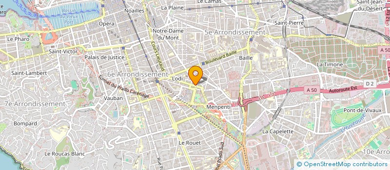 localisation de l'entreprise A.S SOLS à MARSEILLE