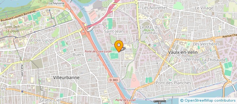 localisation de l'entreprise A.S ST JEAN VILLEURBANNE  VILLEURBANNE