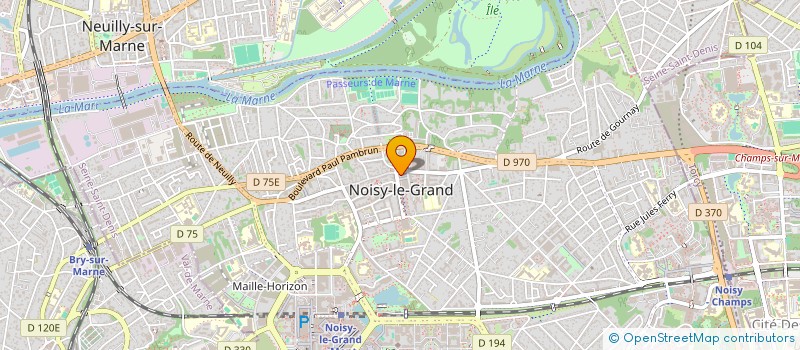 localisation de l'entreprise A.S.T. à NOISY-LE-GRAND