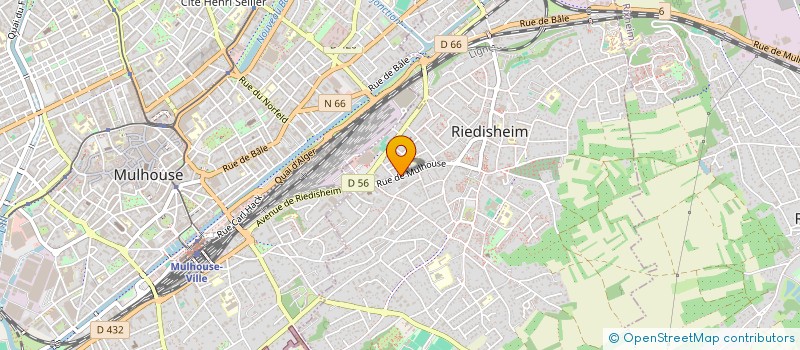 localisation de l'entreprise A.S.T.A.  RIEDISHEIM