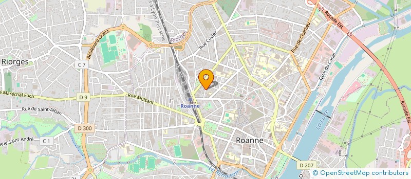 localisation de l'entreprise A.S.T.I. à ROANNE