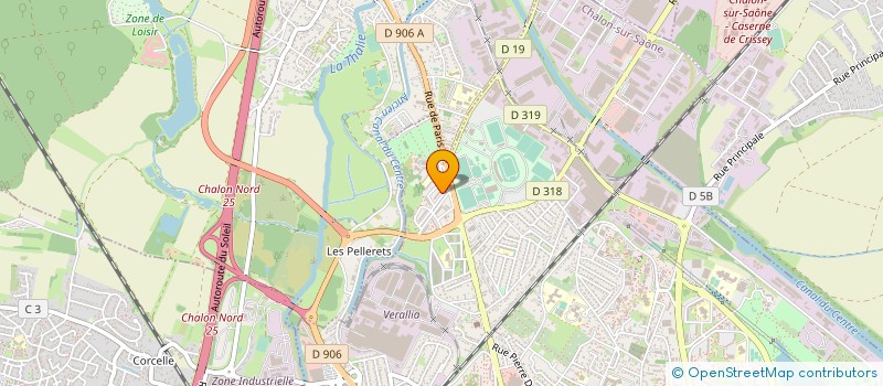 localisation de l'entreprise A.S.T.I. à CHALON-SUR-SAONE