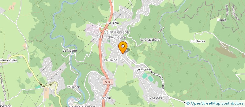 localisation de l'entreprise A.S.T. IMMO PRO  SAINT FERREOL D'AUROURE