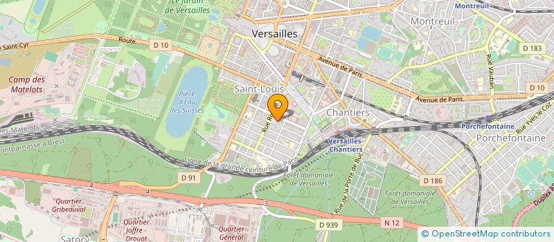 localisation de l'entreprise A.S.T.V. à VERSAILLES