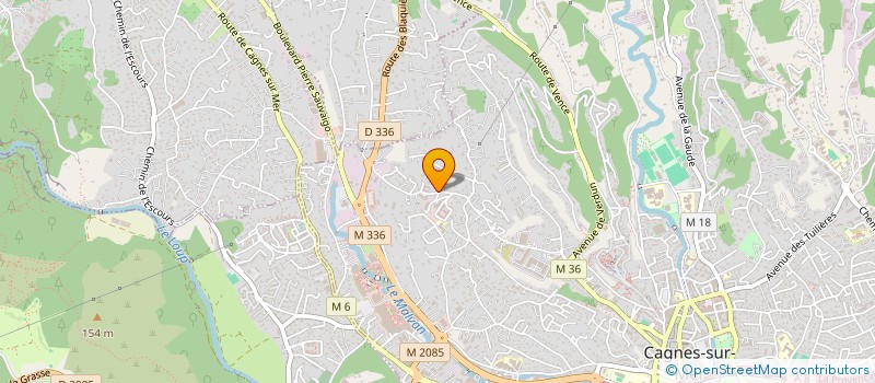 localisation de l'entreprise A.S TAXI  CAGNES-SUR-MER