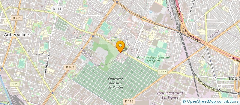 localisation de l'entreprise A.S TECHNOLOGIE  PANTIN