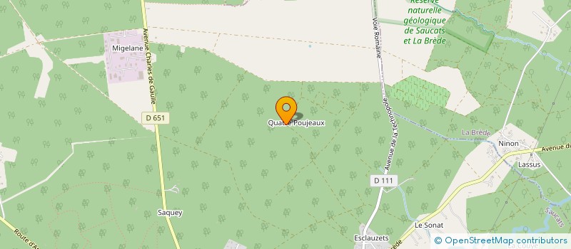 localisation de l'entreprise A.S. TRANS  SAUCATS