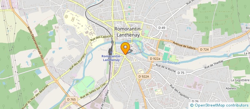 localisation de l'entreprise A & S TUISON  ROMORANTIN-LANTHENAY