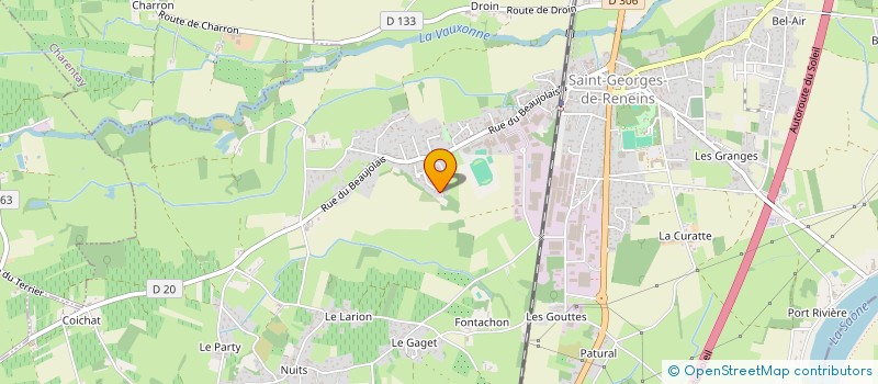 localisation de l'entreprise A S V  SAINT-GEORGES-DE-RENEINS