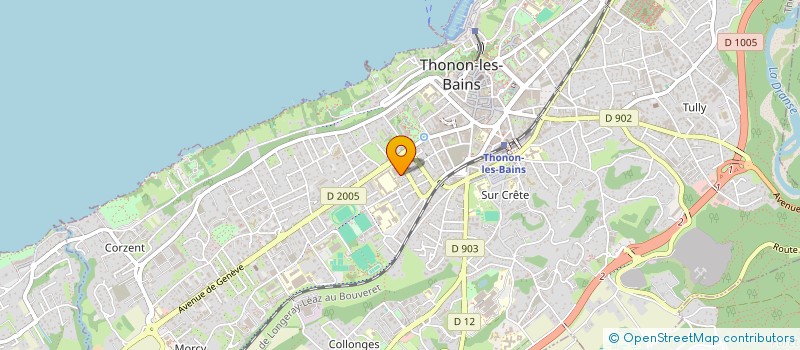 localisation de l'entreprise A.S.V à THONON-LES-BAINS