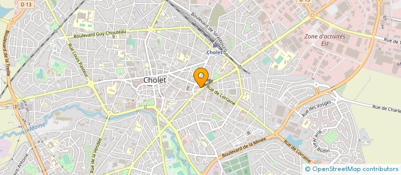 localisation de l'entreprise A.S.V.E. à CHOLET