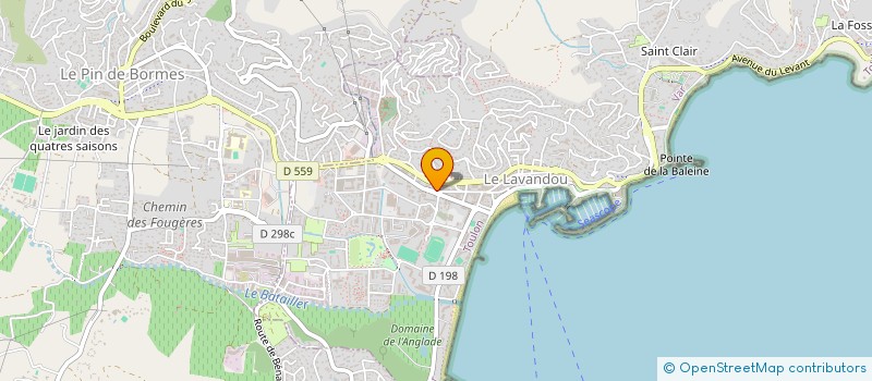 localisation de l'entreprise A.S.V. SARL à LE LAVANDOU