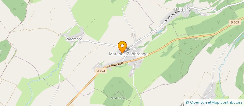 localisation de l'entreprise A S X  MARANGE-ZONDRANGE