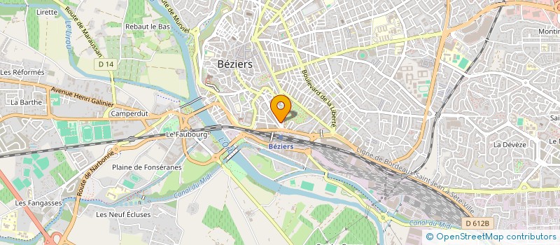localisation de l'entreprise A.S.Y.A  BEZIERS