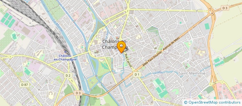 localisation de l'entreprise A. S. Z  CHALONS EN CHAMPAGNE