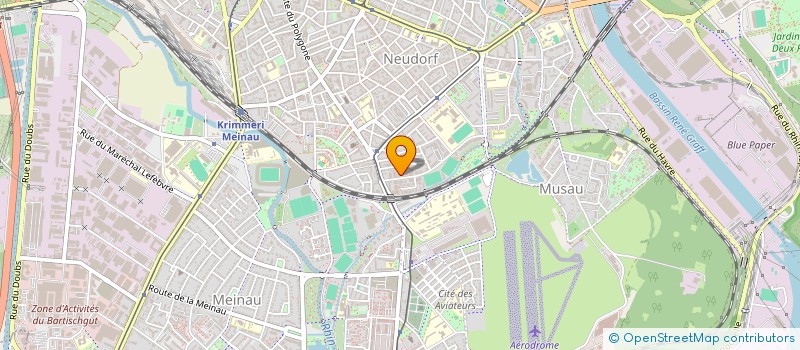 localisation de l'entreprise A.S.Z.A.  STRASBOURG