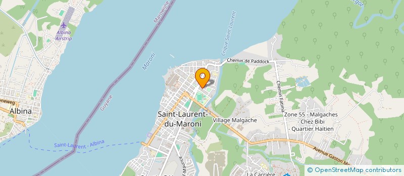 localisation de l'entreprise A SA YEPI ALA SAMA  SAINT-LAURENT-DU-MARONI