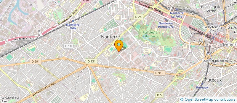 localisation de l'entreprise A SAFE PLACE  NANTERRE