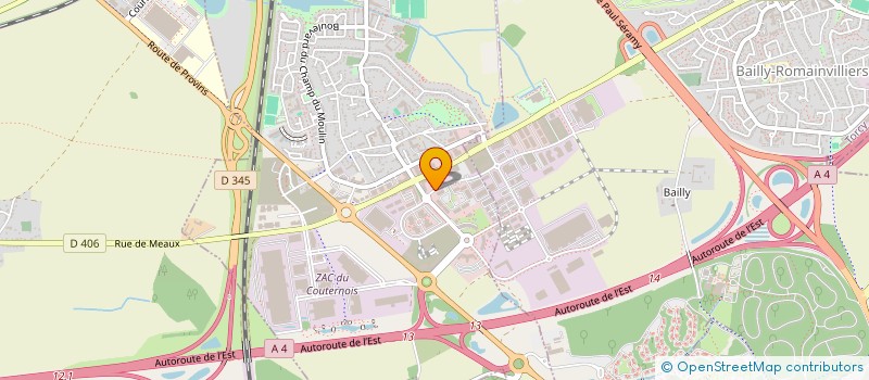 localisation de l'entreprise A-SAFE SAS à BAILLY-ROMAINVILLIERS