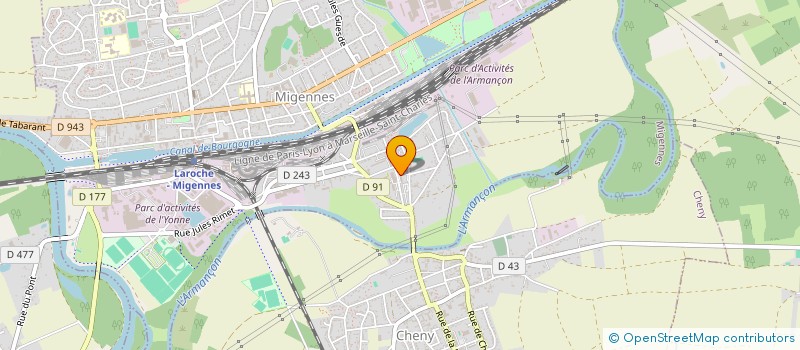 localisation de l'entreprise A. SALMAN à MIGENNES