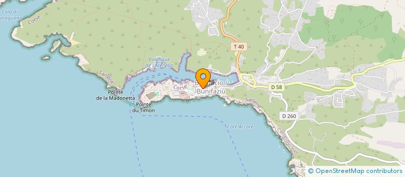 localisation de l'entreprise A SANTA TRINITA à BONIFACIO