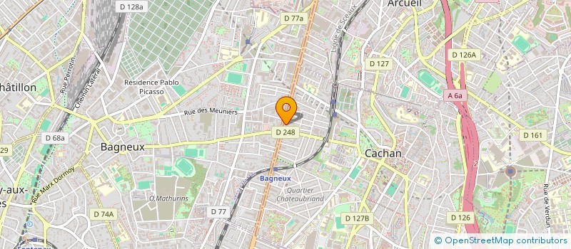 localisation de l'entreprise A.SEKMEN  CACHAN