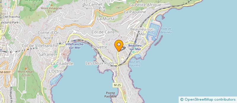 localisation de l'entreprise A SHARBATLY SCI à BEAULIEU-SUR-MER