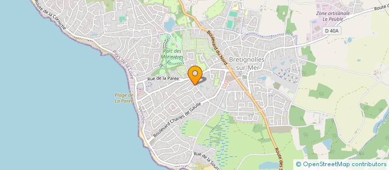 localisation de l'entreprise A. SIMONNET à BRETIGNOLLES-SUR-MER