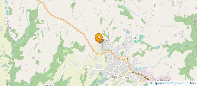 localisation de l'entreprise A.SITA  RIEUPEYROUX