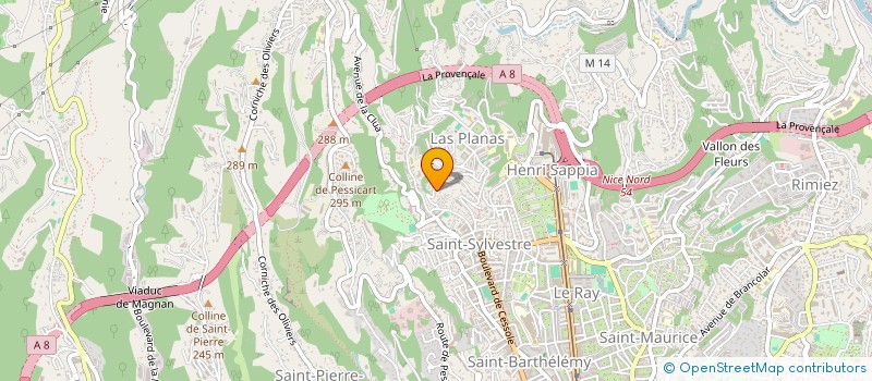 localisation de l'entreprise A. SOLAMITO  NICE