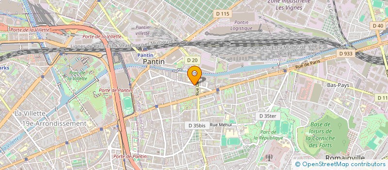 localisation de l'entreprise A-SOS 4CHEMINS  PANTIN