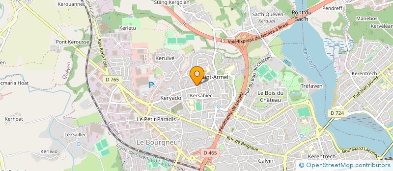 localisation de l'entreprise A SOURISSE PHARMACIE à LORIENT