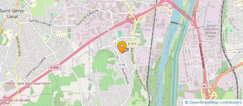 localisation de l'entreprise A SPEED TRANS  IRIGNY