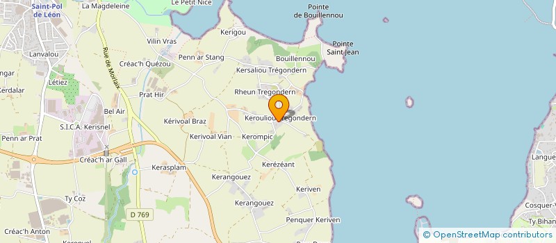 localisation de l'entreprise A SPHERE ARCHITECTURE  SAINT-POL-DE-LEON