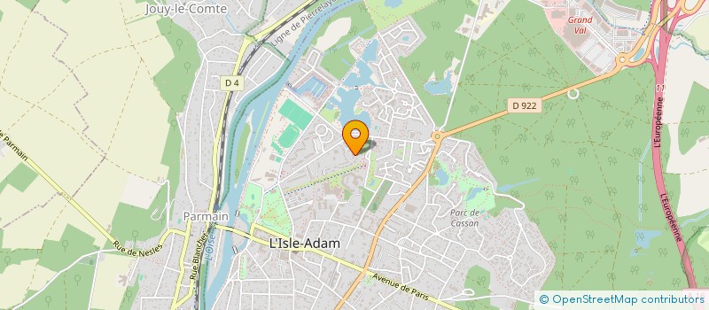 localisation de l'entreprise A SPORTS  L'ISLE-ADAM