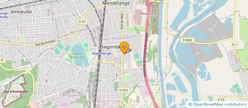 localisation de l'entreprise A. SPRINGER à HAGONDANGE