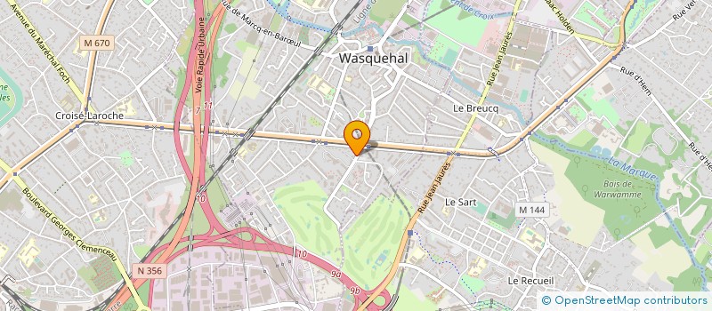 localisation de l'entreprise A.STEVENOOT à WASQUEHAL