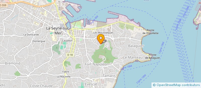 localisation de l'entreprise A&T 1608 à LA SEYNE-SUR-MER