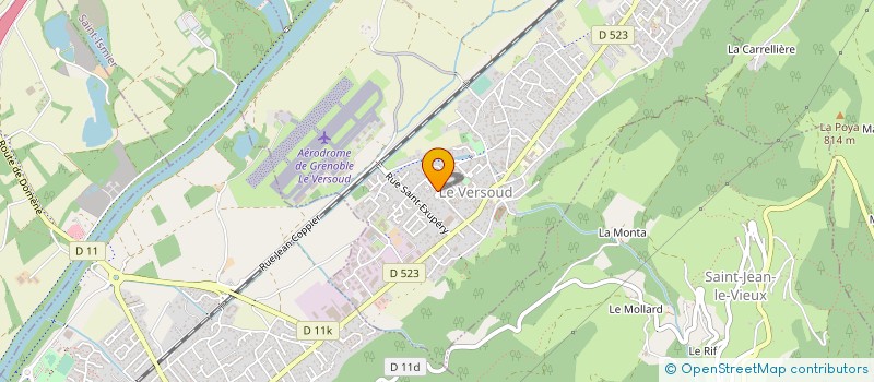 localisation de l'entreprise A.T.2.S. ASSISTANCE TECHNIQUE ET SERVICES AU SOUDAGE à LE VERSOUD