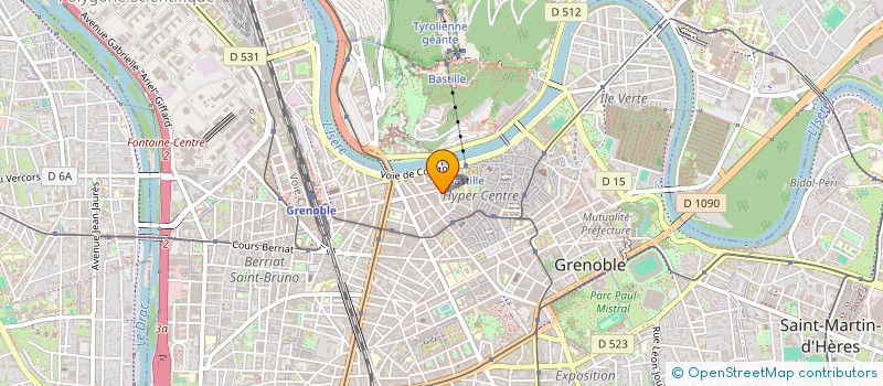 localisation de l'entreprise A T 3 à GRENOBLE