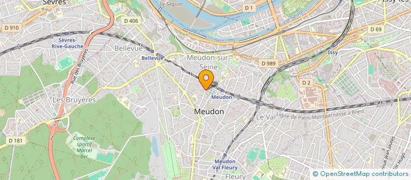 localisation de l'entreprise A&T à MEUDON