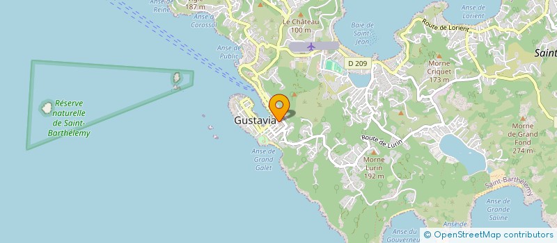 localisation de l'entreprise A & T à SAINT BARTHELEMY