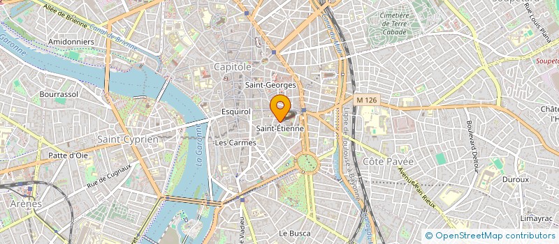 localisation de l'entreprise A.T.  TOULOUSE