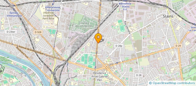 localisation de l'entreprise A&T à PIERREFITTE-SUR-SEINE