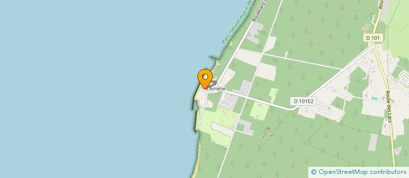 localisation de l'entreprise A.T.A.  SOULAC-SUR-MER