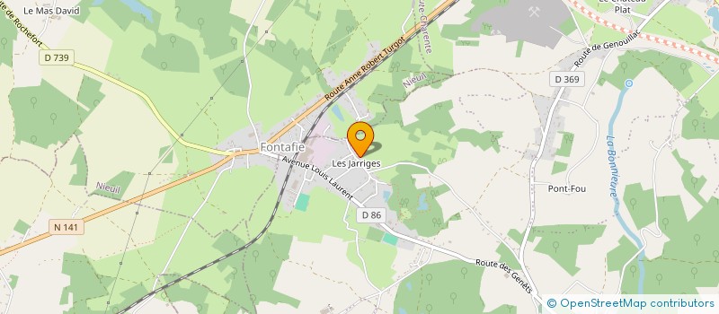 localisation de l'entreprise A.T.A.C à TERRES-DE-HAUTE-CHARENTE