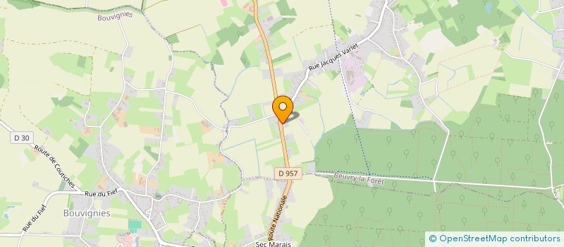 localisation de l'entreprise A.T.A IMMOBILIER  BEUVRY-LA-FORET